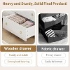 6 Dresser for Bedroom, 47.2" Wide Dresser, Wooden Closet Dressers Chest, Modern Wide Drawer Dresser, for Bedroom, Living Room, White - 3 of 4