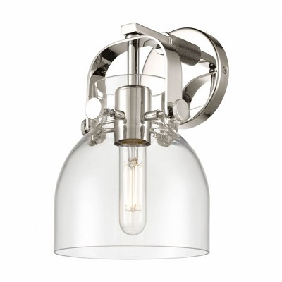 Pilaster II Bell - 1 Light Wall Sconce In Industrial Style-9.75 Inches Tall and 6.5 Inches Wide