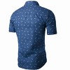 INSPIRE CHIC Men's Short Sleeve Button Down Summer Shirt - 2 of 4
