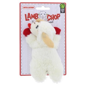 Multipet Lamb Chop White Plush Cat Toy 4 in. 1 pk - 1 of 1