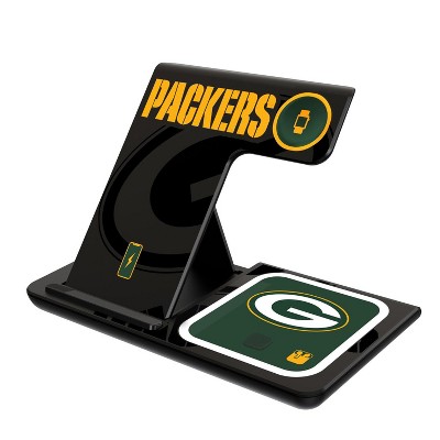 Keyscaper Green Bay Packers Monocolor Tilt 15-Watt 3 in 1 Charging Station
