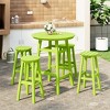 WestinTrends Malibu All Weather Hdpe Outdoor Patio Bar Height Dining Set (5-Piece) - 2 of 4