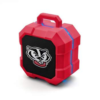 NCAA Wisconsin Badgers LED Shock Box Bluetooth Speaker
