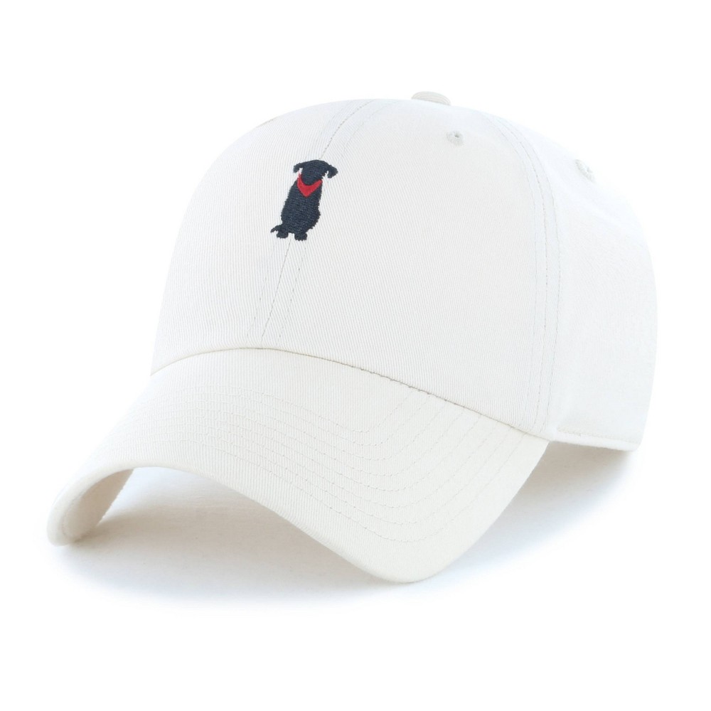 Lifestyle Adult Cotton Baseball Hats - Khaki: Woven Adjustable Dog Pattern Design