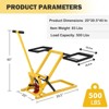 Hydraulic Lawn Mower Lift Jack, for Garden Tractors, 26-1/2 in Lift Height, 500lb Lifting Capacity, for Mower Blades Cleaning Replacing Maintenance - 4 of 4