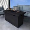 Mondawe Charcoal 25" H x 42" W Fiber Reinforced Concrete Propane Outdoor Multifunctional Fire Pit Table - 3 of 4