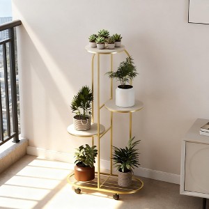 Plant Stand Indoor, Plant Shelf, with 4 Wheels, Tiered Plant Stand- Perfect - 1 of 4