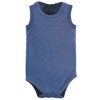 Hudson Baby Infant Boy Cotton Sleeveless Bodysuits, Surfer Dude - image 3 of 4