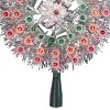 Northlight 8" Pre-Lit Silver Starburst Christmas Tree Topper - Multicolor Lights - 3 of 3