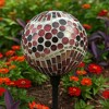 Very Cool Stuff Mosaic Glass Gazing Globe with Hanging Chain, Copper Penny Wave Tile, 10in - 3 of 3