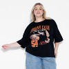 Women's Cash Ring of Fire Oversized Short Sleeve Graphic T-Shirt - Black - 2 of 3