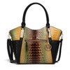 MKF Collection Janise Tote Bag with Croc Embossed Ombre Design and Gold Tone Hardware by Mia K - 2 of 4