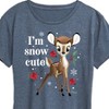 Women's - Disney - Christmas - I'm Snow Cute Short Sleeve Graphic T-Shirt - 2 of 4