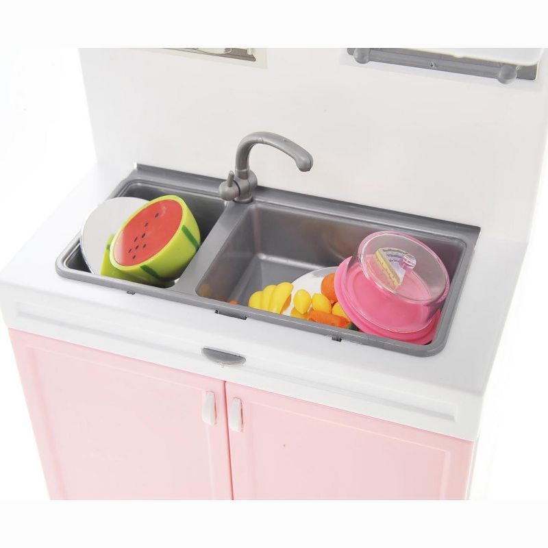 Ready! Set! play! Link Little Princess Modern Mini Kitchen Playset W/ Dishwasher And Microwave, 5 of 10