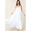 Slickblue Women's Maxi Dress with Pockets, Adjustable Straps, Vacation Outfit, Pink or White, Size S-L - 2 of 4