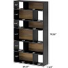 Tribesigns 6-Tier Open Bookcase Bookshelf, 70.9" Tall Bookshelf with Wood Storage Shelves, for Living Room, Bedroom, Office,Black - 2 of 4