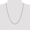 Black Bow Jewelry 2.4mm, 14k White Gold Hollow Round Box Chain Necklace - 2 of 4