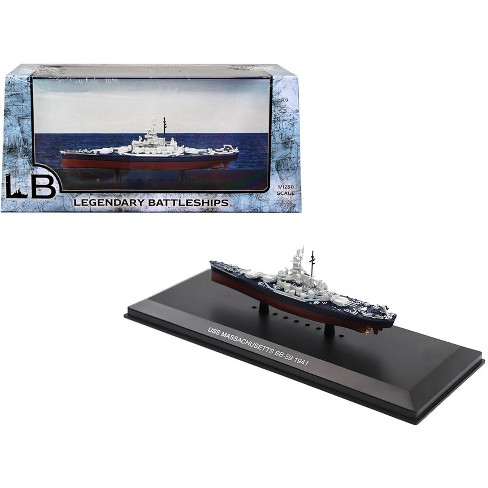 USS Massachusetts BB-59 Battleship (1941) 1/1250 Diecast Model by Legendary  Battleships