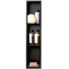 ALFI 8 x 36 Black Matte Stainless Steel Vertical Triple Shelf Bath Shower Niche - 2 of 4