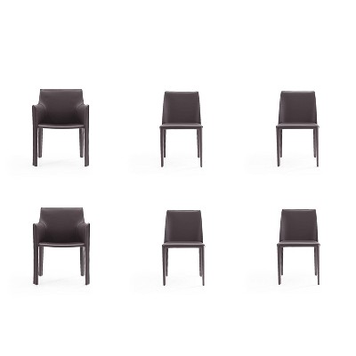 Set of 6 Paris Dining Chairs - Manhattan Comfort
