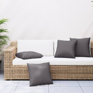 vidaXL Sofa Cushions 4 pcs Anthracite 19.7"x19.7" Fabric - 1 of 4