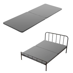 VEVOR Full Size Bunkie Board, 1.5 in Bed Board Slats with 200D Oxford Cloth, Wooden Mattress Support for Full Size Bed, 2 Piece, Gray - 1 of 4