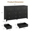 4-Drawer Dresser for Bedroom, White Modern Tall Chest of Drawers - Storage Dresser with Anti-Tip Design - 2 of 4