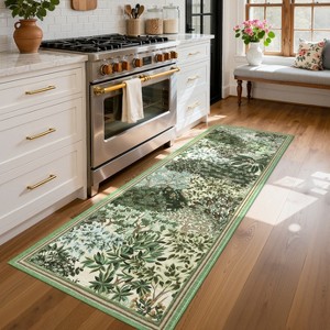 Garvee Botanical Area Rugs for Living Room Bedroom, Soft Indoor Non ...