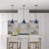 Hudson and Canal 8.5" Wide Pendant with Metal Shade - 3 of 4