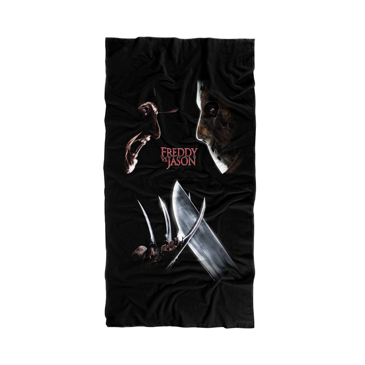 Freddy Vs Jason Face Off 30" x 60" Beach Towel