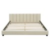 Queen Size & Twin XL Size Upholstered Platform Bed with Sturdy Frame - 3 of 4