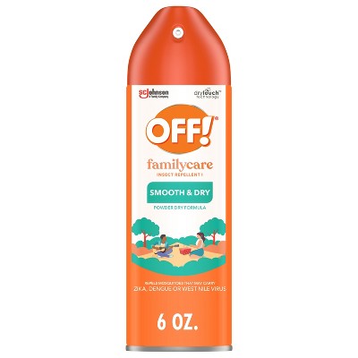 OFF! FamilyCare Mosquito Repellent Bug Spray Smooth & Dry - 6oz