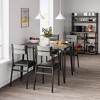 WhizMax Dining Table Set for 4 with Rectangular Wood Top and Cushioned Chairs, 5 Piece Kitchen & Dining Room Sets for Small Space, Apartment - 4 of 4