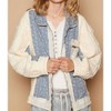 Women's Contrast Floral Quilted Jacket - POL - 4 of 4
