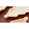 Kalalou Set of Three Carved Wood Christmas Tree Platters (Min 2) – Rustic Holiday Serveware - 3 of 3