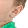 Girls' Polished Zodiac Screw Back Sterling Silver Earrings - In Season Jewelry - 3 of 4