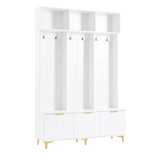NicBex 75.40"H Modern Hall Tree with Storage for Living Room - 1 of 4