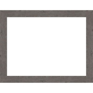Amanti Art Rustic Plank Espresso Narrow Framed Dry Erase Magnetic Board - 1 of 4