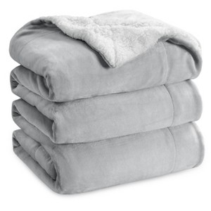 Bedsure Faux Wool Blanket–Solid Color Throw, Ultra Soft and Warm Reversible Blanket for Bed or Couch - 1 of 4