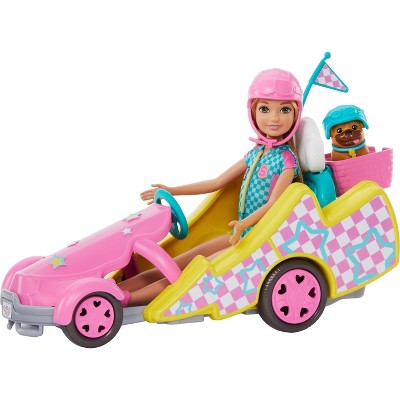 Barbie Stacie Racer Doll with Go-Kart Toy Car, Dog, Accessories, &#38; Sticker Sheet (Target Exclusive)_3