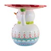 December Diamonds 11.25 In Snowman Holiday Server Stand Peppermint Stand Dessert Stands - 3 of 4