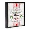Stupell Industries Festive Holiday Rustic Stripes, 24" x 24" - 3 of 4