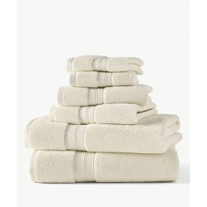 6pc Liam Performance Towel Set Ivory - Blue Loom - 1 of 4