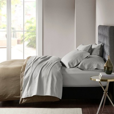 Gray Queen 800 Thread Count Cotton Blend Sheet Set