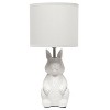 Simple Designs 16.33" Cute Wonders Whimsical Perched Bunny Rabbit Table Lamp - 4 of 4