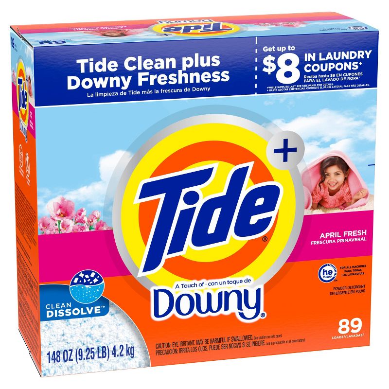 Tide with Downy Powder Laundry Detergent - 148oz/89 Load, 3 of 10