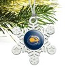 Fort Lewis College Primary Logo Metal Snowflake Christmas Tree Holiday Ornament - 2 of 3
