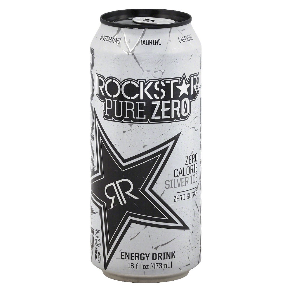 UPC 818094002509 product image for Rockstar Pure Zero Silver Ice Energy Drink - 16 fl oz Can | upcitemdb.com