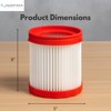 Nispira VF320H HEPA Vacuum Filter Replacement. For BOSCH 18V 2.6-Gallon Wet/Dry Vacuum Cleaner GAS18V-3/GAS18V-10L | 1 Pack - 3 of 4