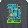 Women's - Disney - We Scare Because We Care Graphic Racerback Tank - 2 of 4